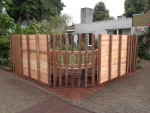 bank geplaatst incl. schutting